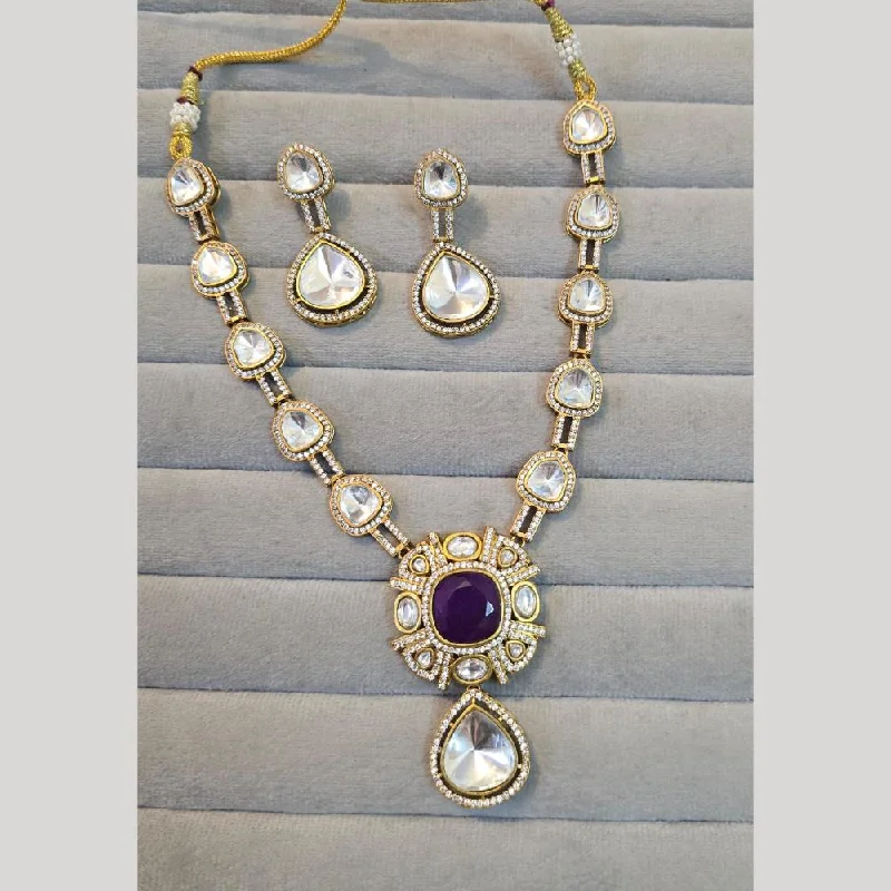 JCM Gold Plated Crystal And Austrian Stone Necklace Set