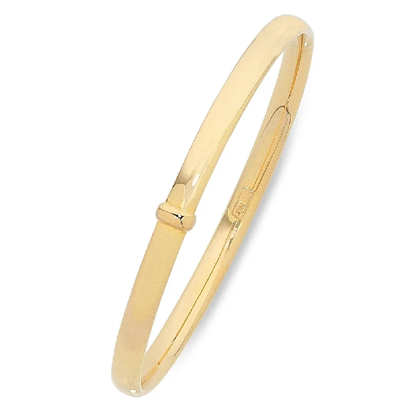 9ct Yellow Silver Infused Bangle