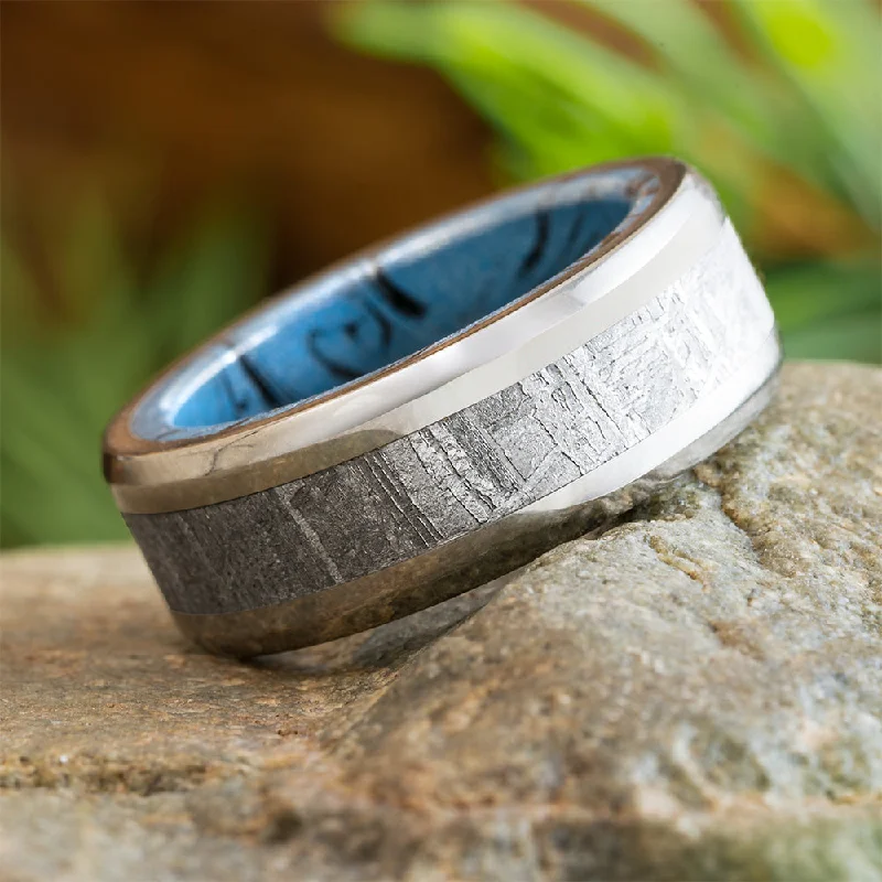 Meteorite & Mokume Gane Men's Wedding Band