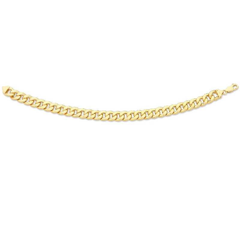 9ct Yellow Gold Silver Infused Bracelet