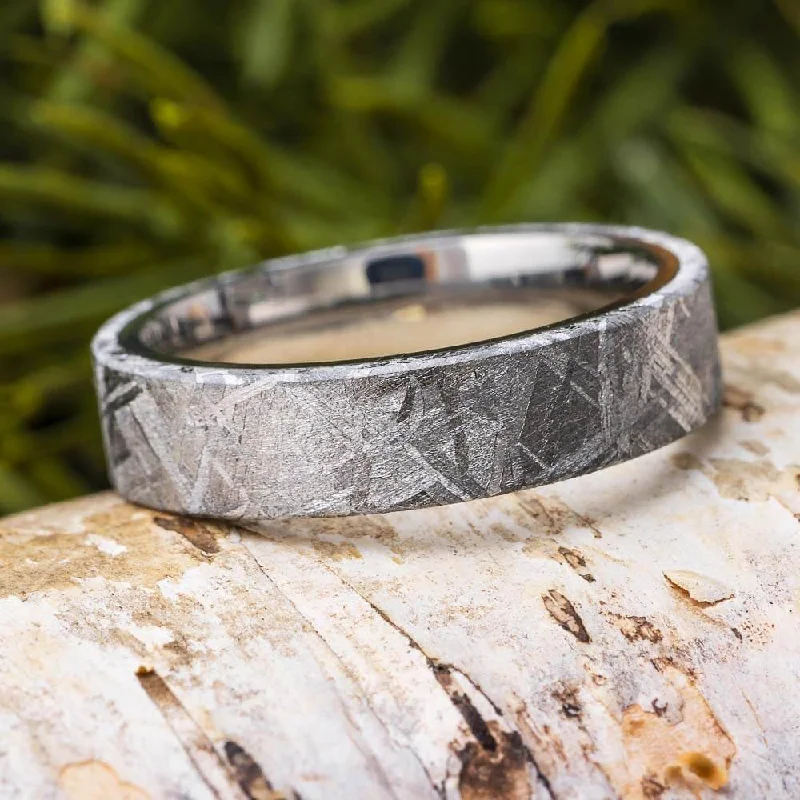 Tungsten Meteorite Ring, 6mm Band