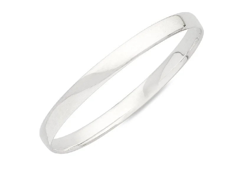 Sterling Silver Plain Bangle