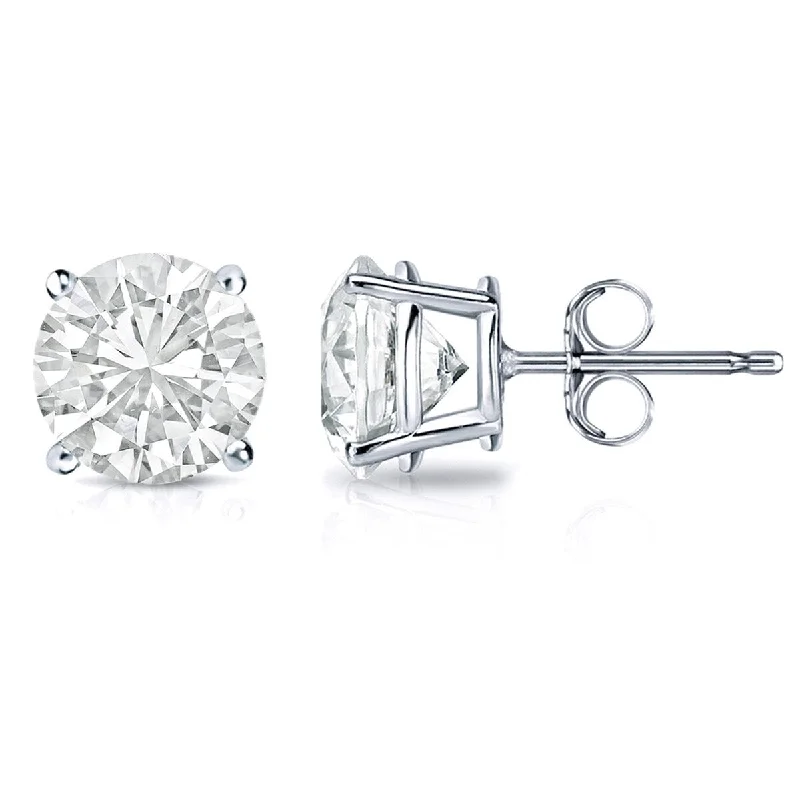 Auriya 18k Gold 2ctw Clarity-enhanced Diamond Stud Earrings