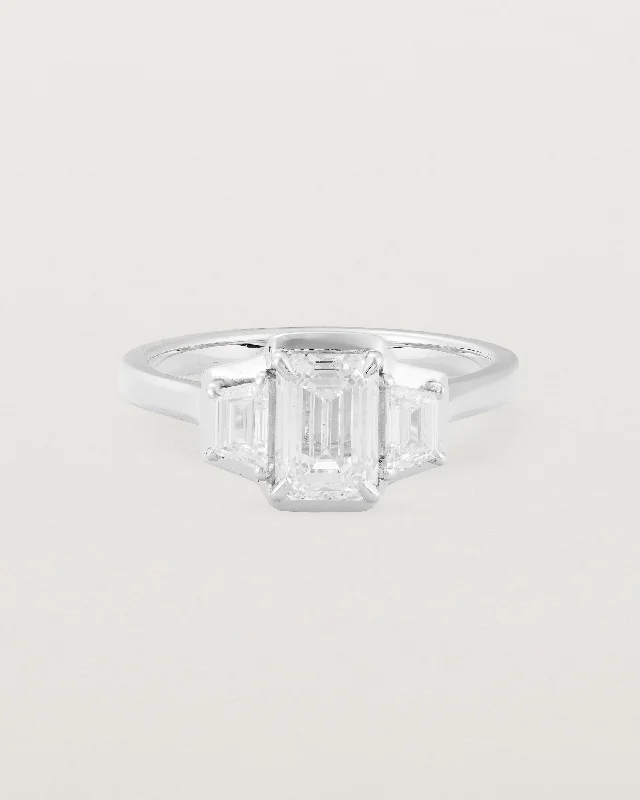 Mila Emerald and Trapezoid Cut Trio | Diamonds