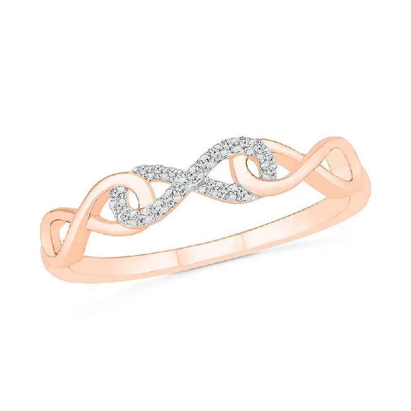 Diamond Infinity Symbol Ring