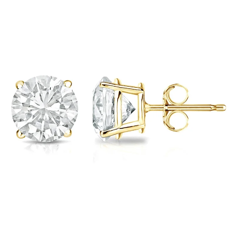 Auriya 18k Gold 1 1/2ctw Clarity-enhanced Diamond Stud Earrings (J-K, VS1-VS2)