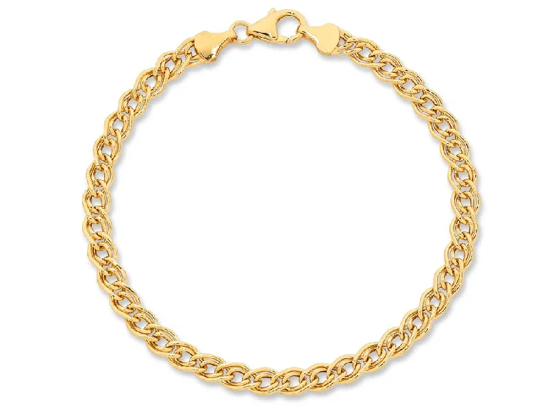 9ct Gold Silver Infused Bracelet