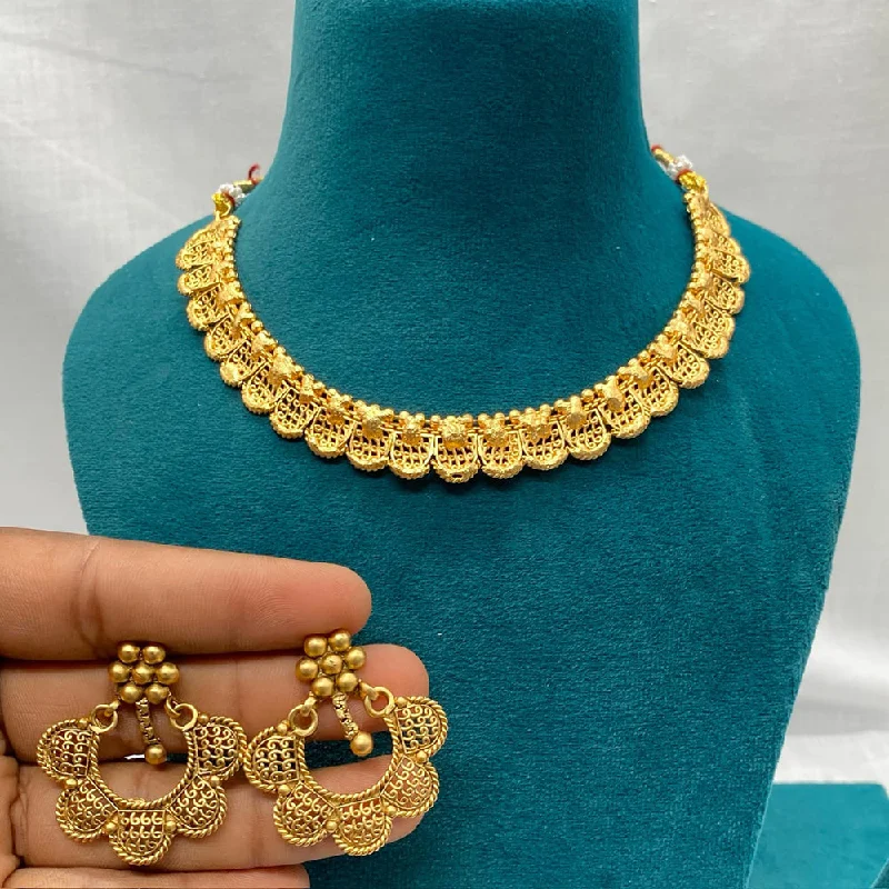 Royal Kundan Jewellery Gold Plated Necklace Set